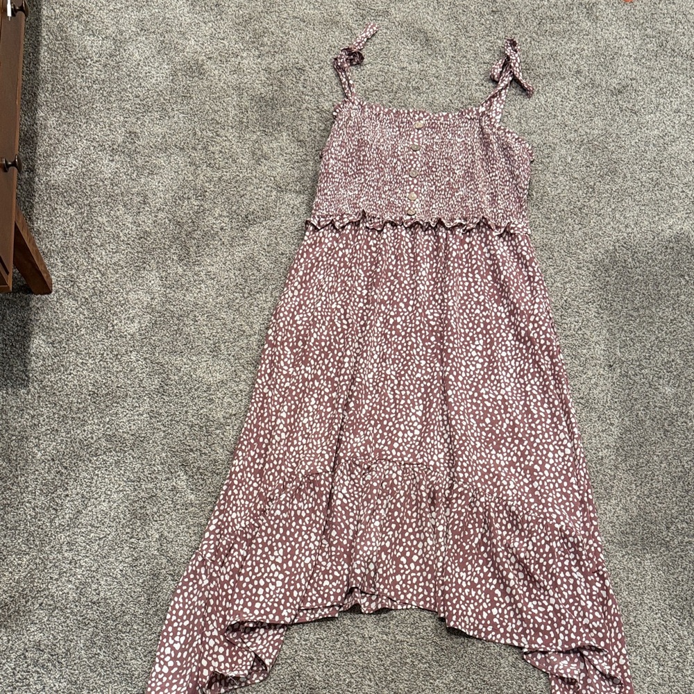 Hayden Mauve Pink Spotted Midi Dress